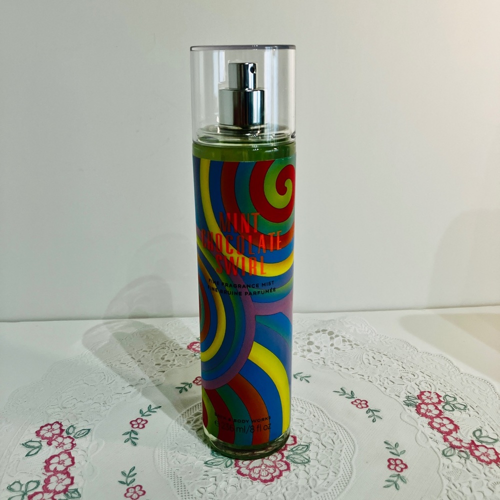Bath and Body Works Mint Chocolate Swirl Fine Fragrance Mist - Used